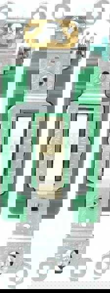 1 Pole, 120 to 277 VAC, 30 Amp, Industrial Grade Toggle Wall Switch